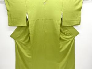 一つ紋色無地着物(比翼付き)